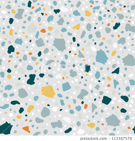 Terrazzo Marble Modern Trendy Seamless Pattern 113387579