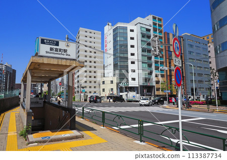 Tokyo Metro Shintomicho Station Irifunebashi intersection 113387734