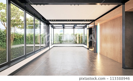 empty living interior empty living interior 113388946