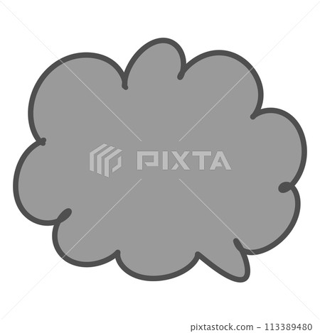 Cloud Speech Bubble Arrow Text Bubble Arrow Manga Bubble Text Manga Speech Bubble Text Comic Bubble Text Manga Comic Speech Message Box Bubble Speak Bubble Concept Bubble Grey Speech Bubbles 113389480