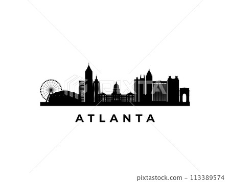Vector Atlanta skyline. Vector Atlanta skyline. 113389574
