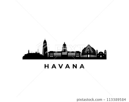 Vector Havana skyline.  113389584