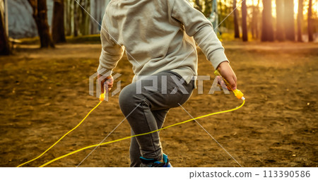 Children skipping rope Children skipping rope 113390586