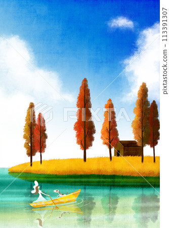 Scenery Illustration Scenery Illustration 113391307