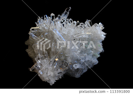 white crystal isolated 113391800
