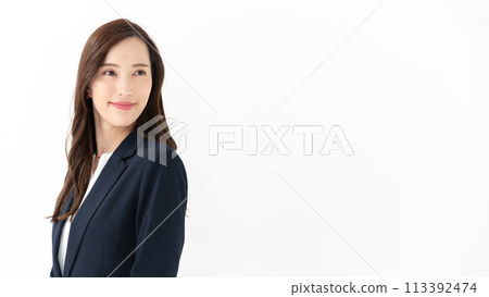 Business female long hair 113392474