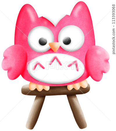 owl, bird, cartoon 113393068