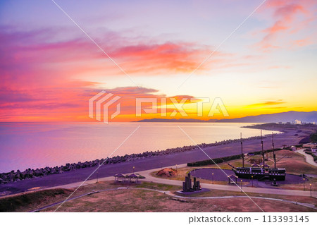 [靜岡縣] 富士之國田子之浦港公園 金色夕陽美景 113393145