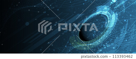 Abstract futuristic fade computer technology business background. Vector Art. 113393462