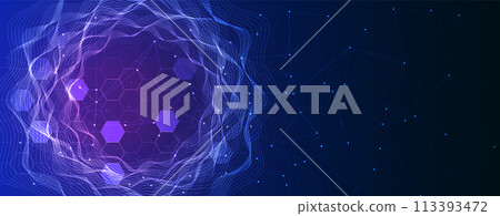 Abstract futuristic fade computer technology business background. Vector Art. Abstract futuristic fade computer technology business background. Vector Art. 113393472