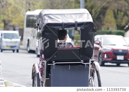 姬路城櫻花船碼頭人力車 113393730