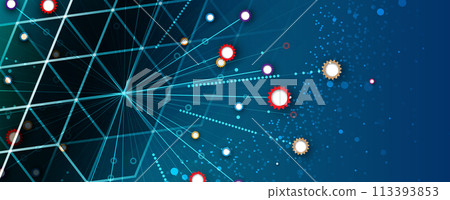 Geometric hexagon abstract background with simple polygonal elements. Medical, business, technology or science design. Vector Art. Geometric hexagon abstract background with simple polygonal elements. Medical, business, technology or science design. Vector Art. 113393853