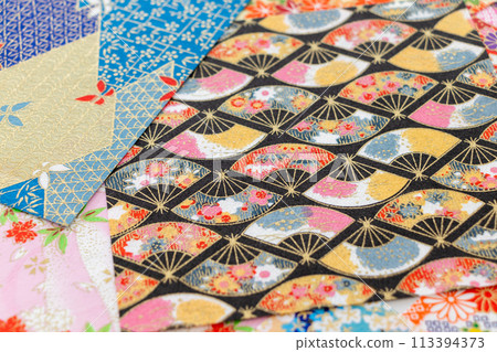 Chiyogami paper with various Japanese patterns 113394373