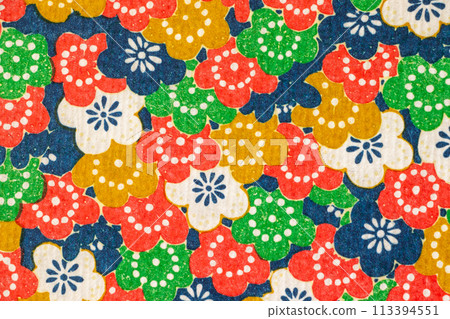 Japanese pattern of plum blossoms 113394551