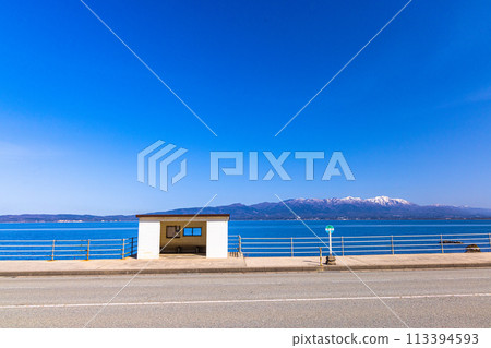 [Niigata Prefecture_Sado_Echigo-Nagahama] Love Bus Stop: Senago 113394593
