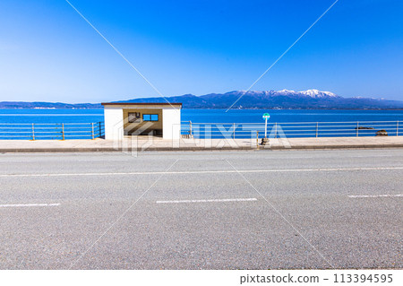 [新潟縣_佐渡_越志長濱] 戀鶴巴士站/瀨名子 113394595