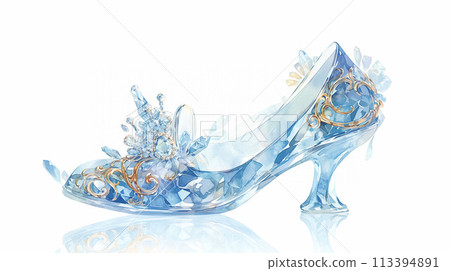 Cinderella's glass slipper AI image Cinderella's glass slipper AI image 113394891