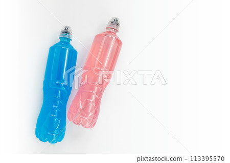 sports water bottles isolated on white background sports water bottles isolated on white background 113395570