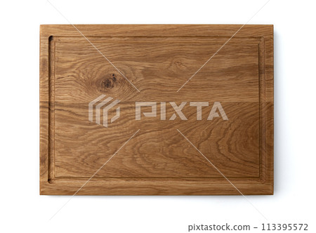 new wooden cutting board isolated on white background new wooden cutting board isolated on white background 113395572