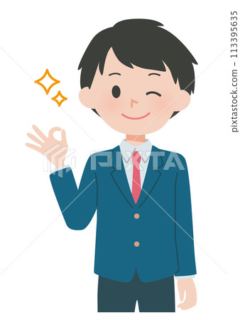 適合穿制服/制服的男孩 適合穿制服/制服的男孩 113395635