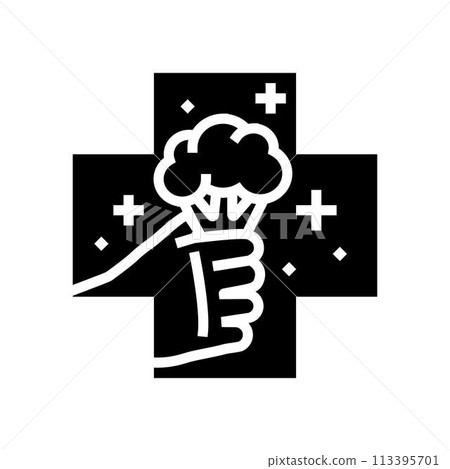 health benefits vegan food glyph icon vector illustration 113395701