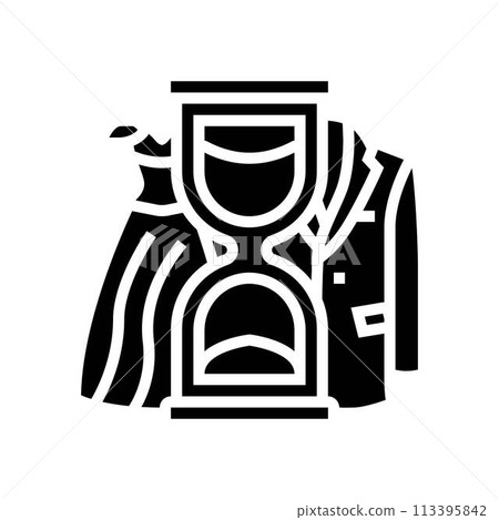 victorian era steampunk vintage glyph icon vector illustration 113395842
