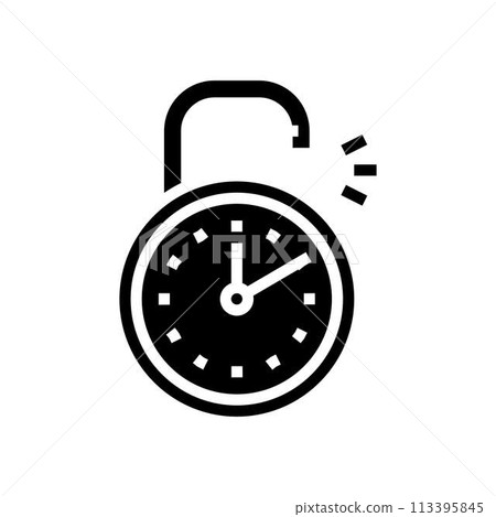 time freedom minimalism lifestyle glyph icon vector illustration 113395845