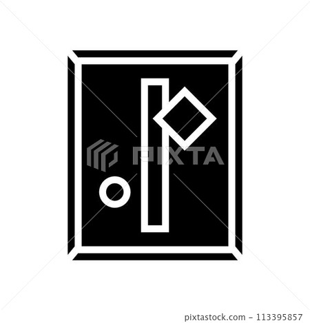 minimalist art lifestyle glyph icon vector illustration 113395857