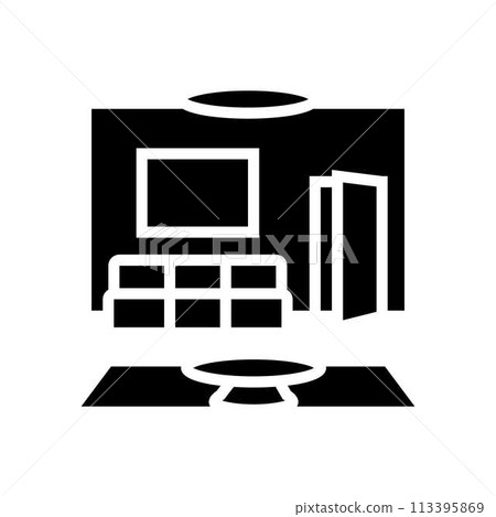 minimalist design lifestyle glyph icon vector illustration 113395869
