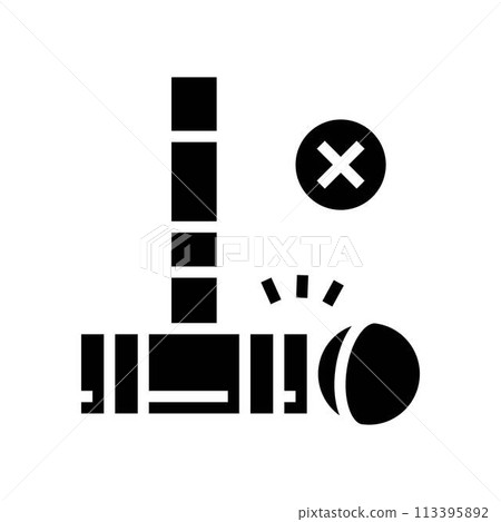fault croquet game glyph icon vector illustration fault croquet game glyph icon vector illustration 113395892