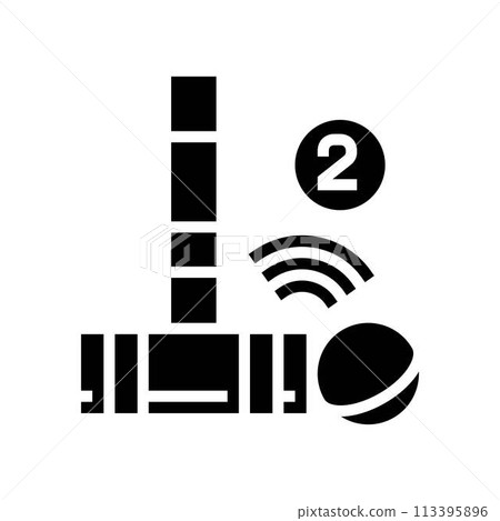 double tap croquet game glyph icon vector illustration double tap croquet game glyph icon vector illustration 113395896