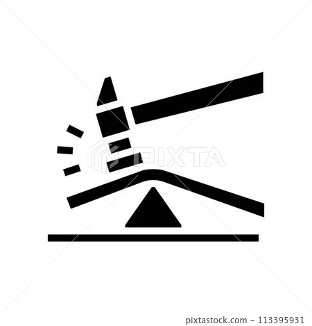 forming blacksmith glyph icon vector illustration 113395931