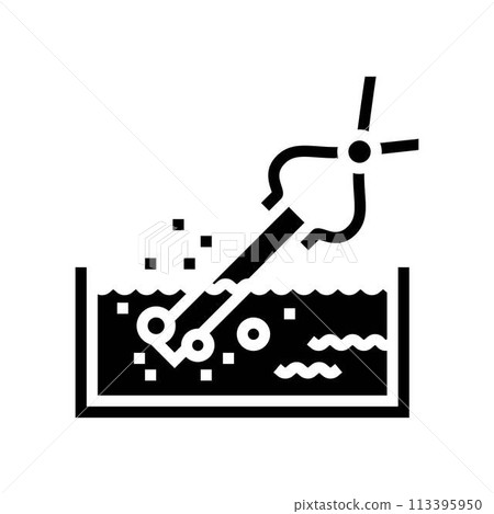 quenching blacksmith glyph icon vector illustration 113395950