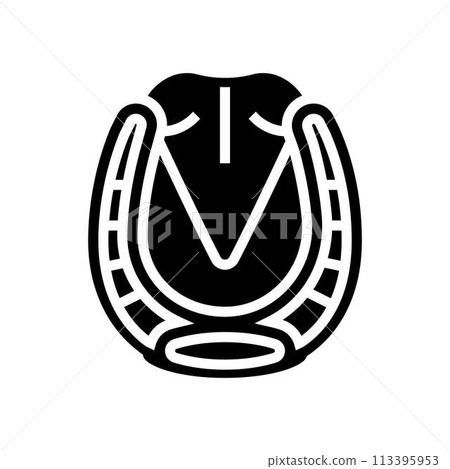 farrier blacksmith glyph icon vector illustration 113395953