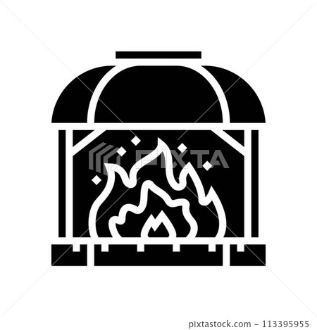 fire blacksmith glyph icon vector illustration fire blacksmith glyph icon vector illustration 113395955