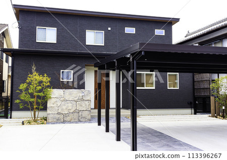 New house with carport 113396267