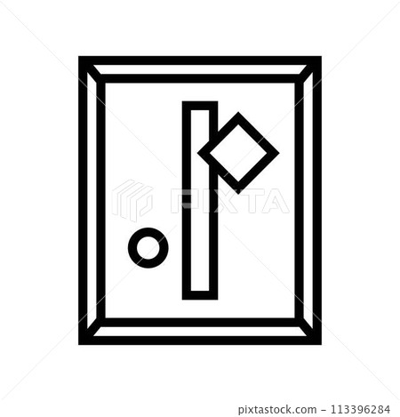 minimalist art lifestyle line icon vector illustration minimalist art lifestyle line icon vector illustration 113396284