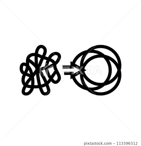 essentialism lifestyle line icon vector illustration 113396312