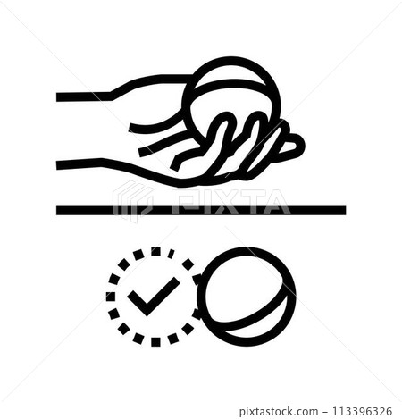 bisque croquet game line icon vector illustration bisque croquet game line icon vector illustration 113396326