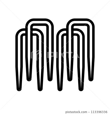 hoop croquet game line icon vector illustration hoop croquet game line icon vector illustration 113396336