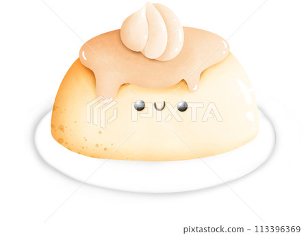 Smiling Face Pudding 113396369