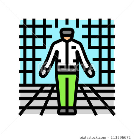 futurism tech enthusiast color icon vector illustration 113396671