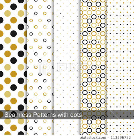 Collection of geometric seamless patterns. 113396782