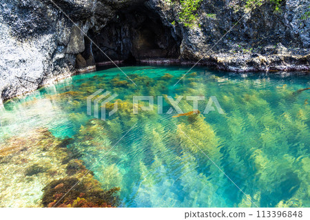 [Sado, Niigata Prefecture] Blue cave Kotoura, a huge cave group created by waves 113396848