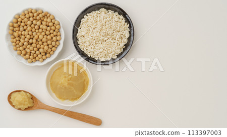 黃豆、味噌、米曲｜西京味噌/白味噌形象 113397003