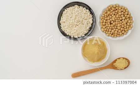 黃豆、味噌、米曲｜西京味噌/白味噌形象 113397004