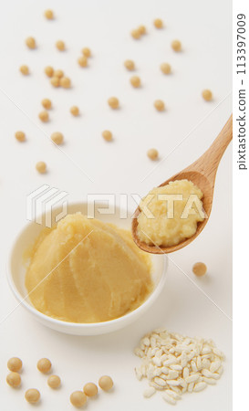 黃豆、味噌、米曲｜西京味噌/白味噌形象 113397009