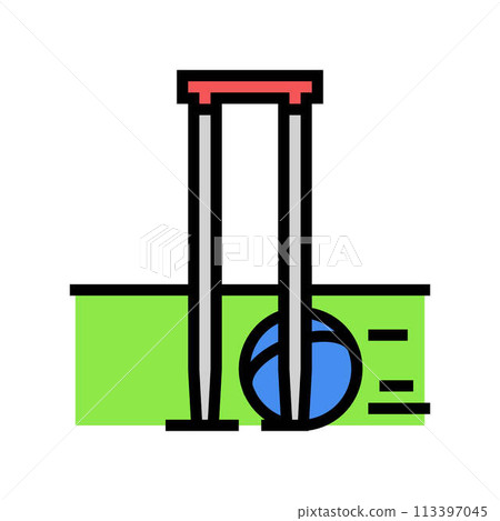 rover croquet game color icon vector illustration 113397045