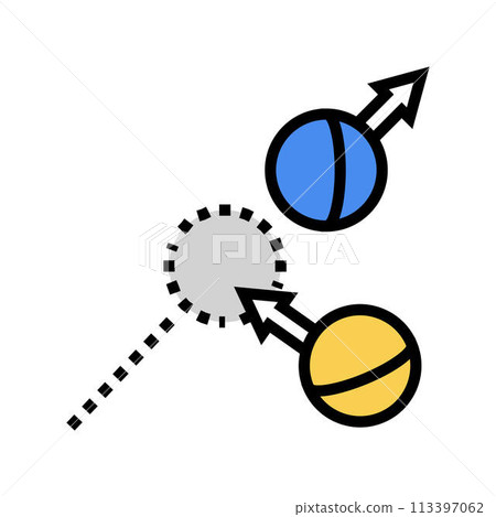 rush croquet game color icon vector illustration 113397062