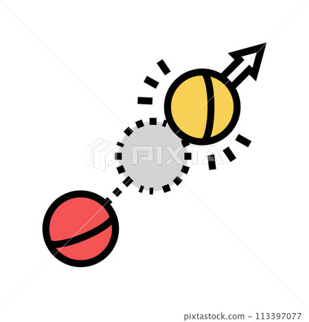 roquet croquet game color icon vector illustration 113397077